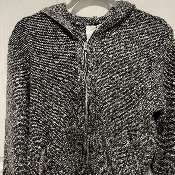 Zara knit wear gray kids zip up sweater jacket size 9-10 NWT - Picture 3 of 7